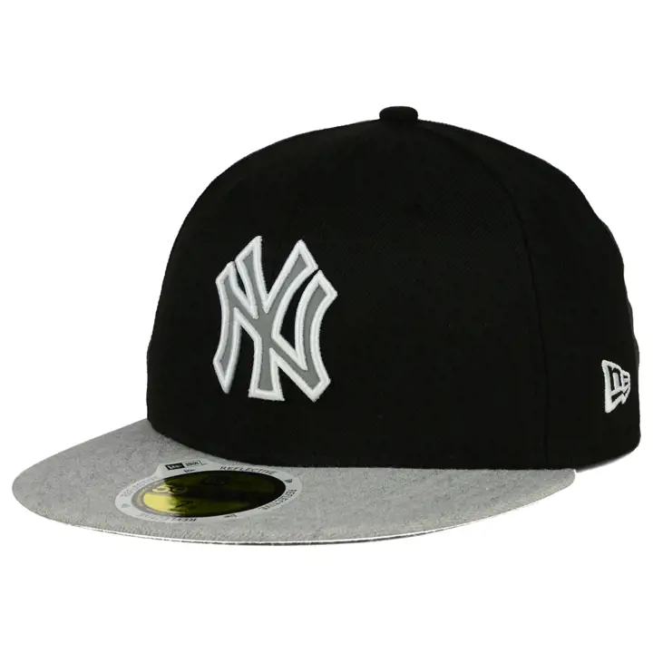 NEW YORK YANKEES MLB NUIT RÉFLÉCHISSANT 59FITY NOIR/gris