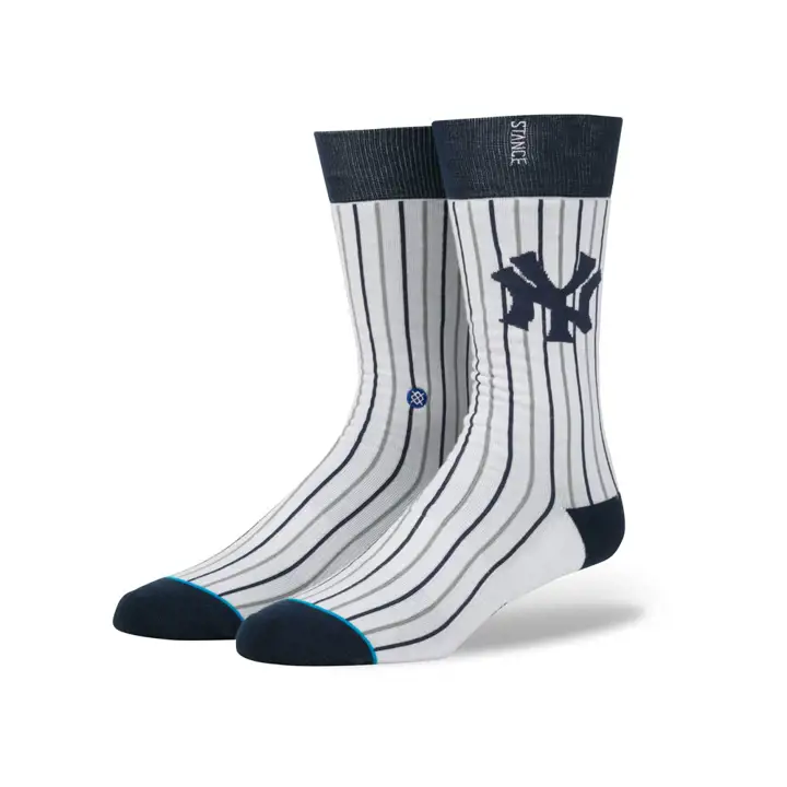 Chaussettes Yankees Stance Pinstripe SMU blc/mar/gri