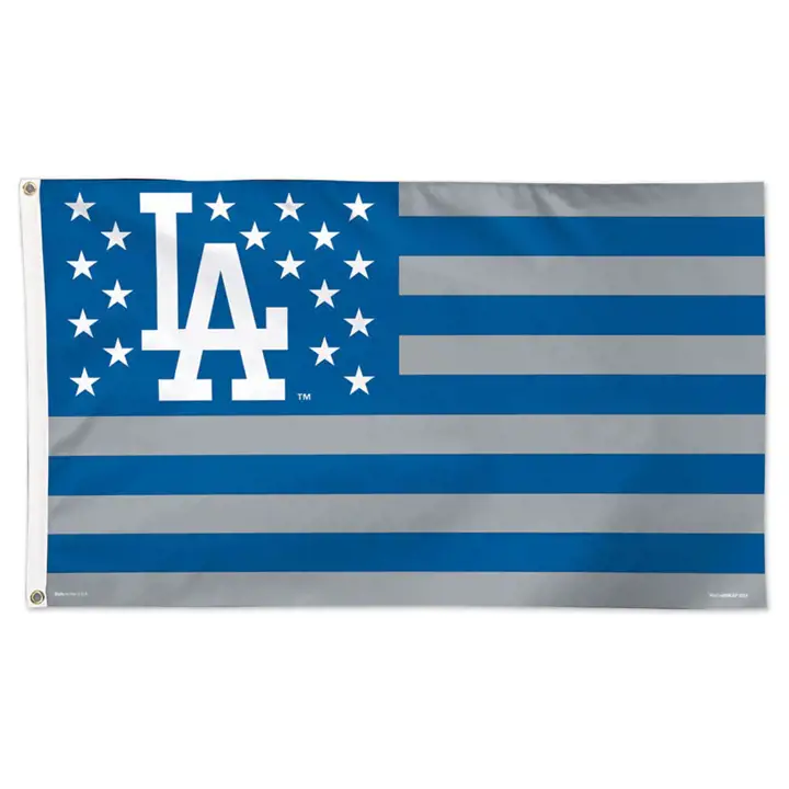 DODGERS Drapeau 3x5 - Drapeau Étoiles et Bandes rbl/gri