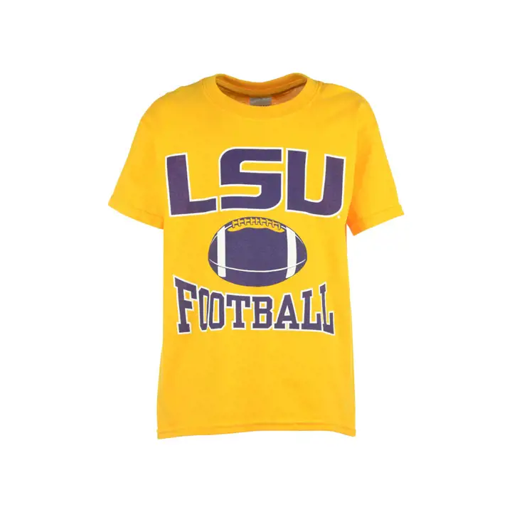 T-SHIRT ARCH N.C.A.A. JEUNESSE FOOTBALL L.S.U. 2F Or