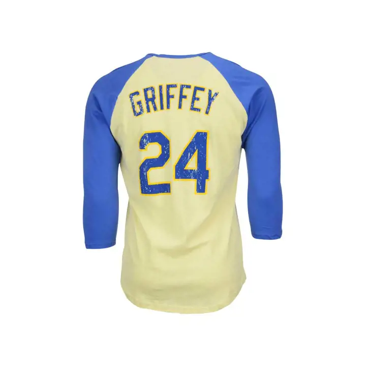 Mariners MLB Coop Player Soft Raglan GRIFFEY Crème/bleu roi