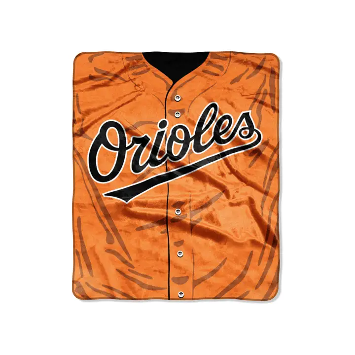 Orioles Raschel 50x60 Lancer de Grève noir/orange