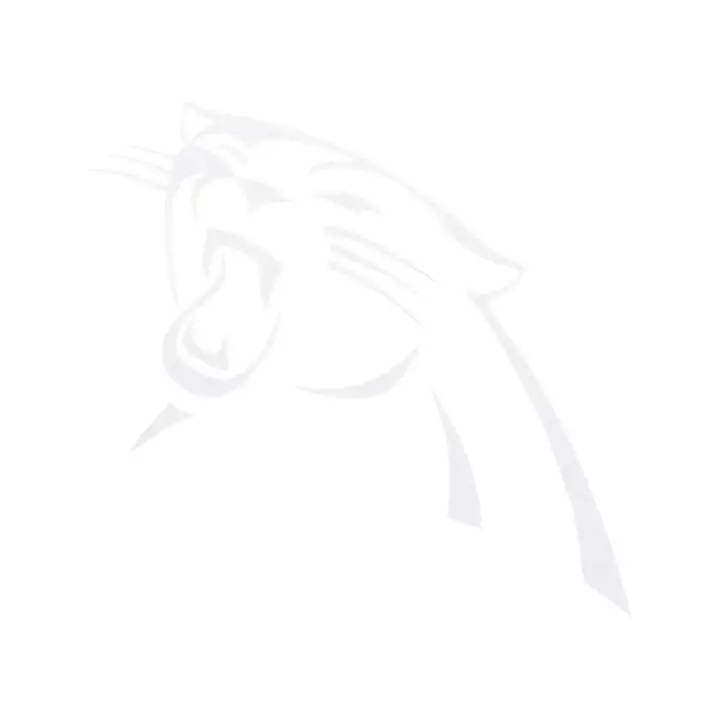 PANTHERS Décalque Découpé 8x8 Blanc