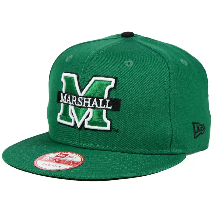 Casquette snapback Marshall NCAA Core 9FIFTY vert foncé
