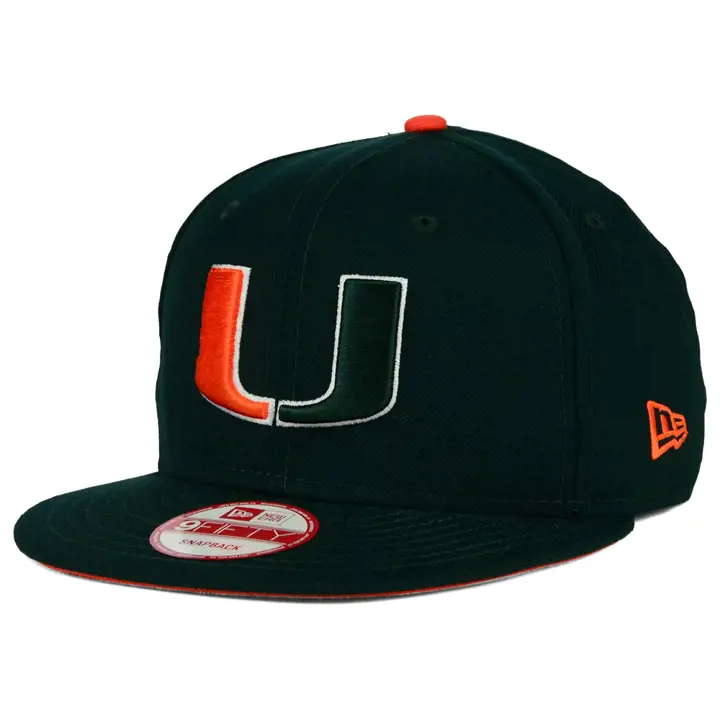 Miami (FL) NCAA Core 9FIFTY Snap vertfoncé