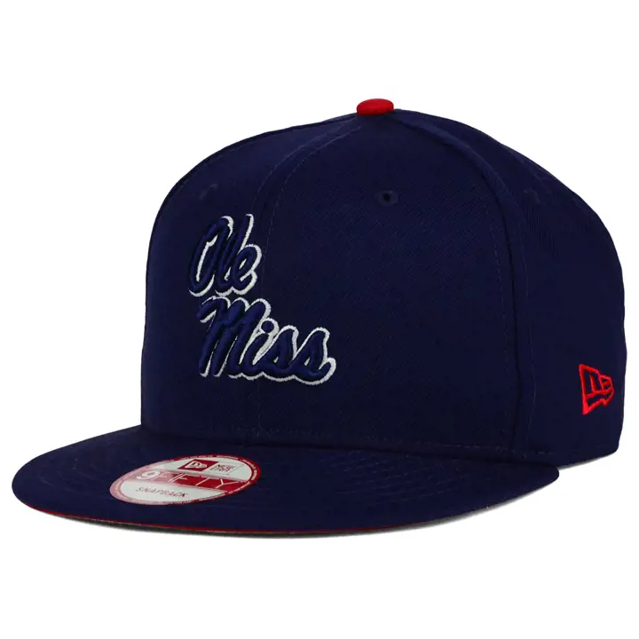 Casquette OLE MISS NCAA Core 9FIFTY Snap marine