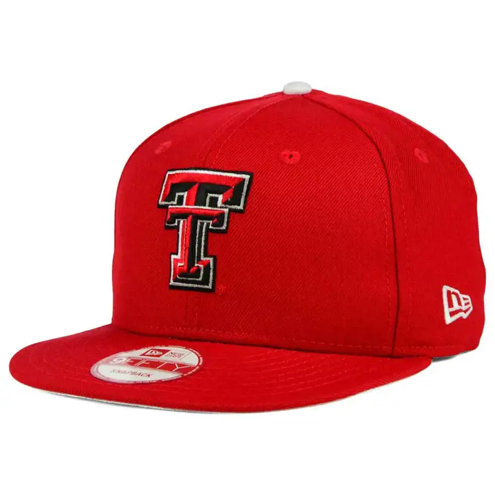 Casquette à visière plate 9FIFTY Snap rouge Texas Tech NCAA Core
