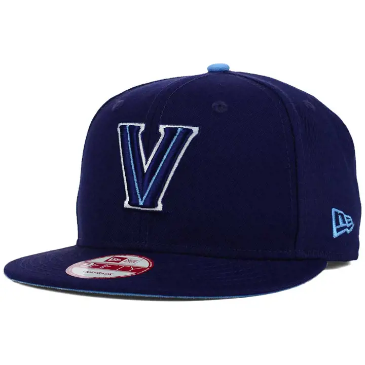 Casquette à visière plate Villanova NCAA Core 9FIFTY Snap bleu marine