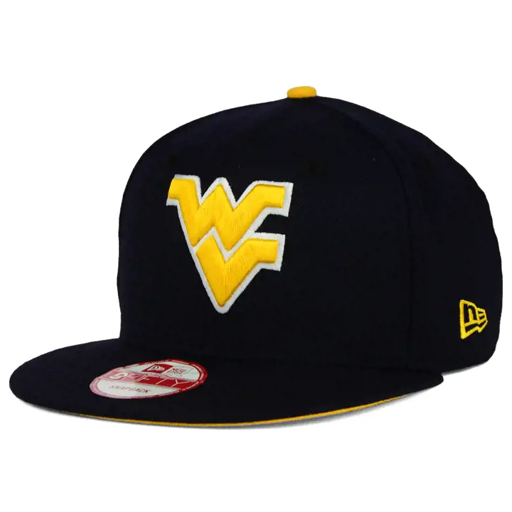 Casquette à visière plate W Virginia NCAA Core 9FIFTY Snap marine