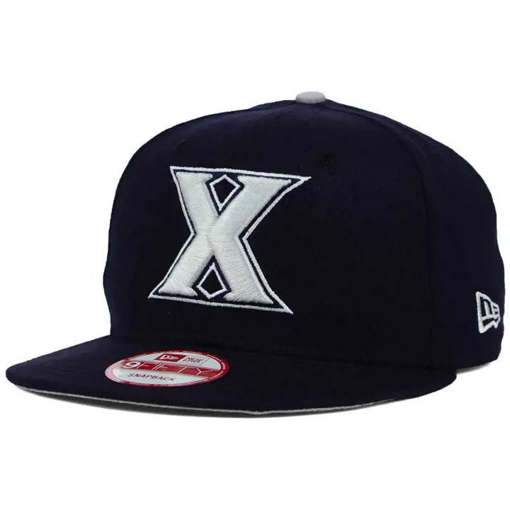 Casquette à visière plate Xavier NCAA Core 9FIFTY Snap bleue marine
