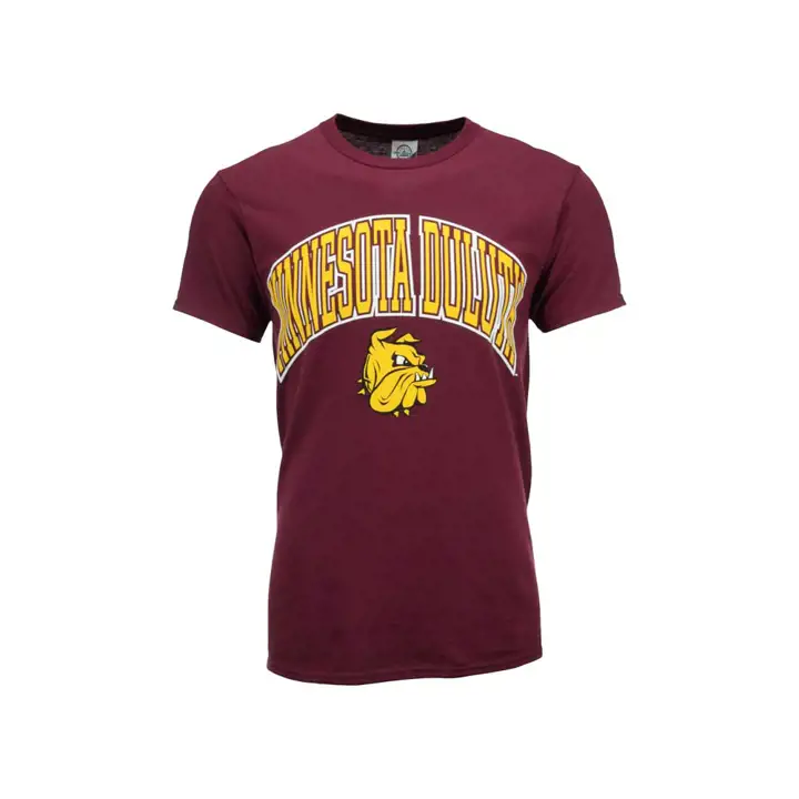 T-shirt MinnDuluth 2F NCAA Logo de Taille Moyenne Bordeaux