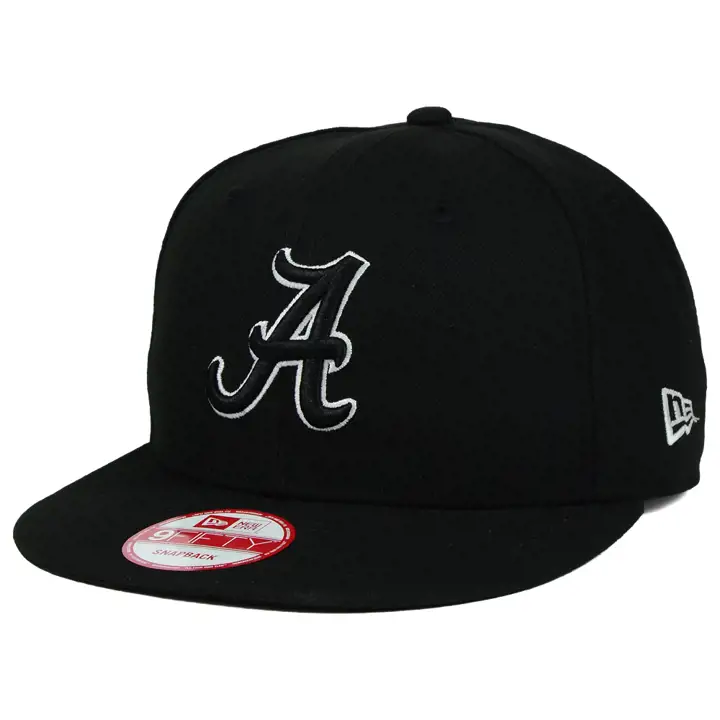 Alabama NCAA Fashion Snap noir/blanc