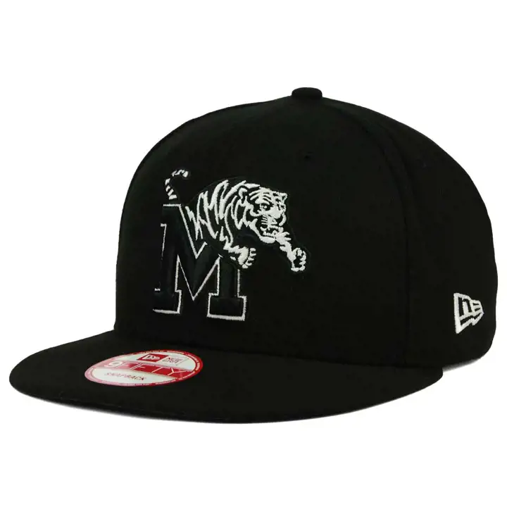 Memphis NCAA Casquette Snapback noire et blanche