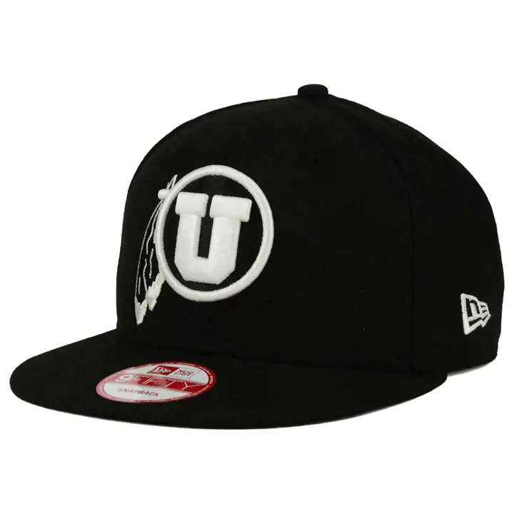 UTAH NCAA Fashion Snap noir/blanc