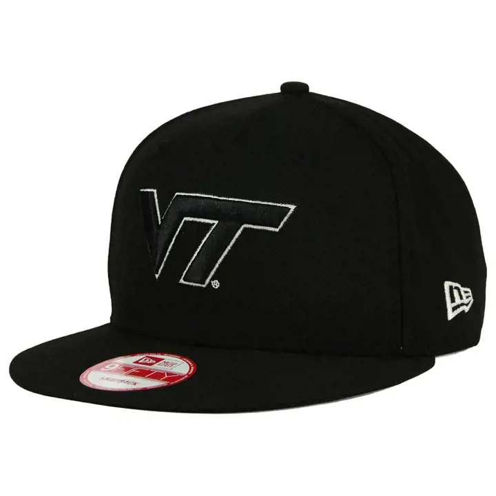 Va Tech NCAA Fashion Snap n/b