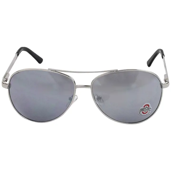 Lunettes de soleil aviateur Siskiyou Ohio State gris/argent