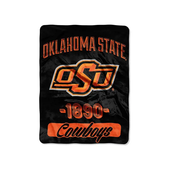"Ok State Micro Raschel 46x60 « Halftone » org/blk"