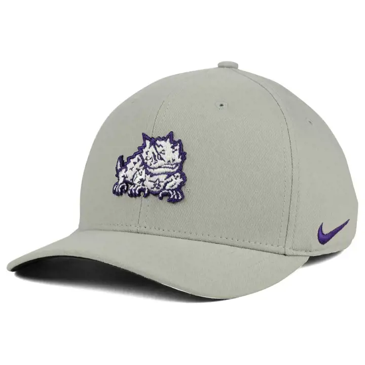 TCU NCAA Classic Swoosh gris clair