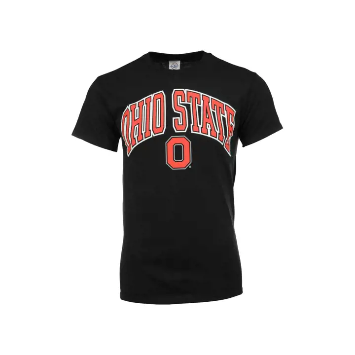 T-shirt noir à logo de taille moyenne NCAA Ohio State 2F