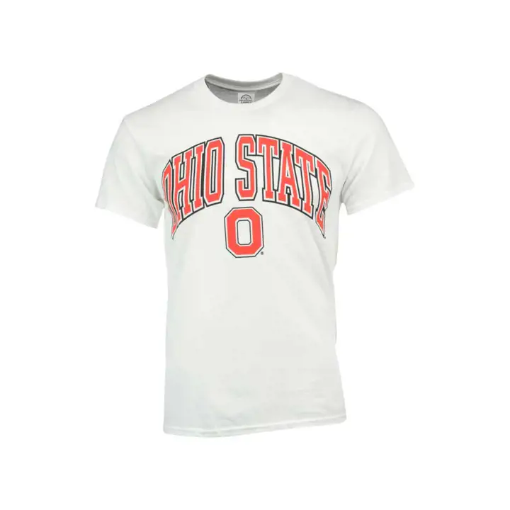 T-shirt logo de taille moyenne Ohio State 2F NCAA Blanc