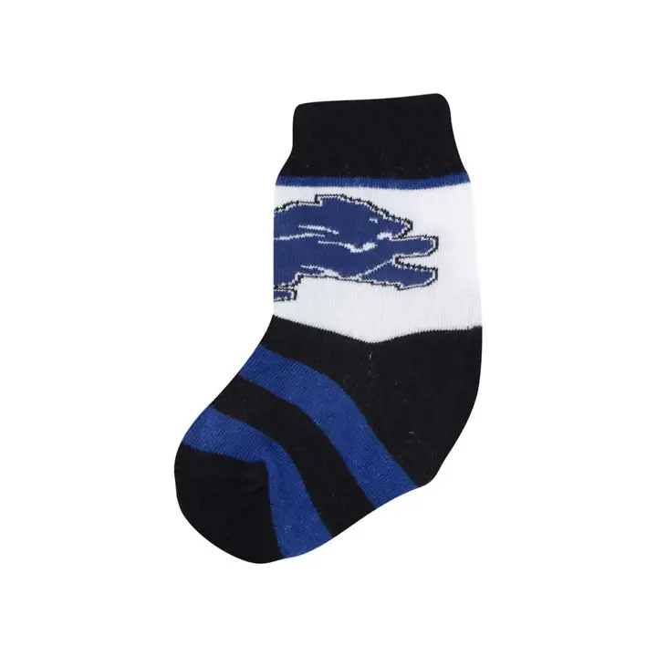 Chaussettes rayées pour bébé Detroit Lions noir/bleu