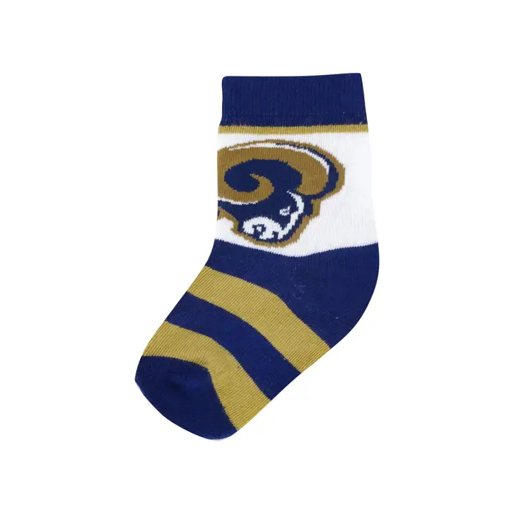 LA Rams Chaussettes Rayées Bébé marine/orgl