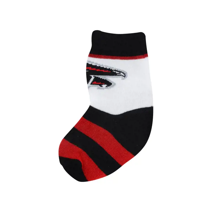Chaussettes rayées pour bambins Atlanta Falcons noir/rouge