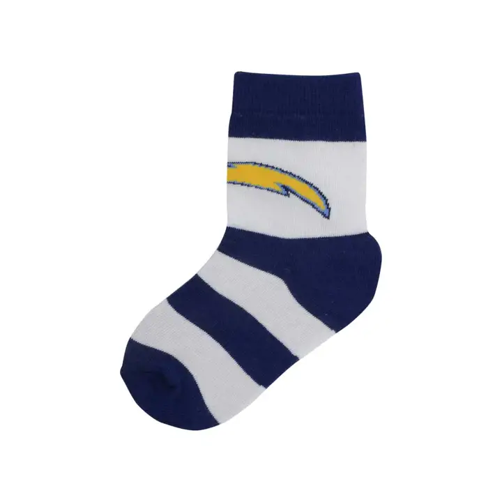 Chaussettes à rayures pour tout-petit Los Angeles Chargers bleu/blanc