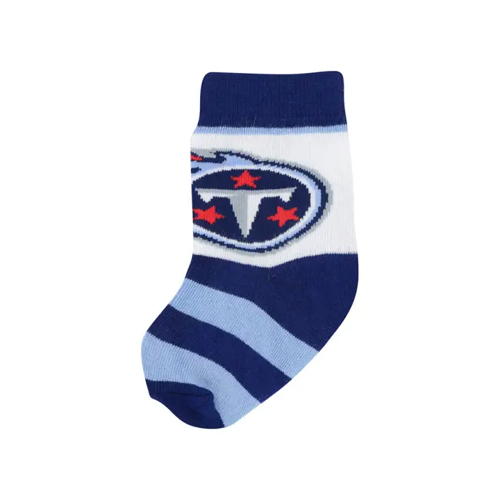 Chaussettes rayées Tennessee Titans pour tout-petit bleu marine/bleu ciel