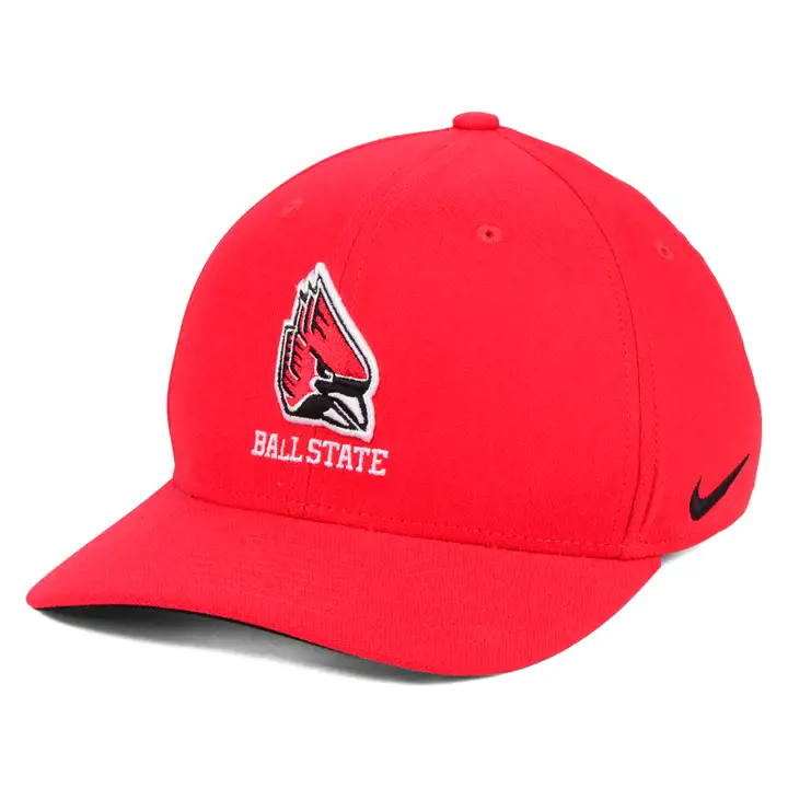 Ball State Cardinals NCAA Classic Swoosh U ROUGE