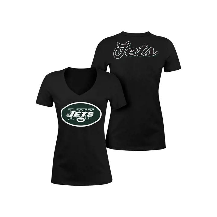 T-shirt NY JETS XP NFL Blitz col en V femme 15 blk