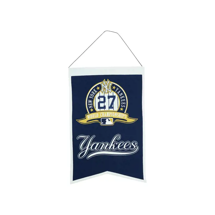 Bannière des Champions des Yankees 14x22 bleu marine/blanc