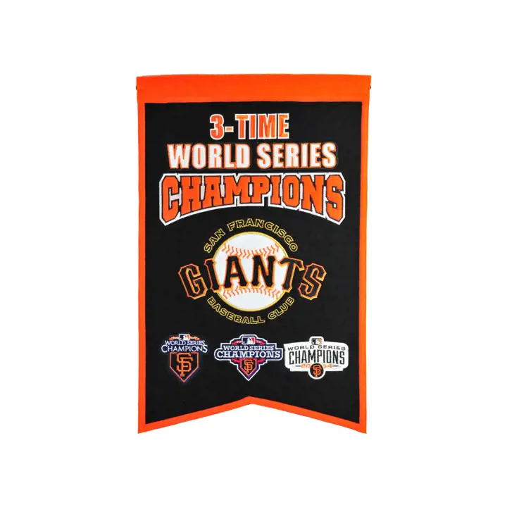 Bannière de champion SF GIANTS 14x22 noir