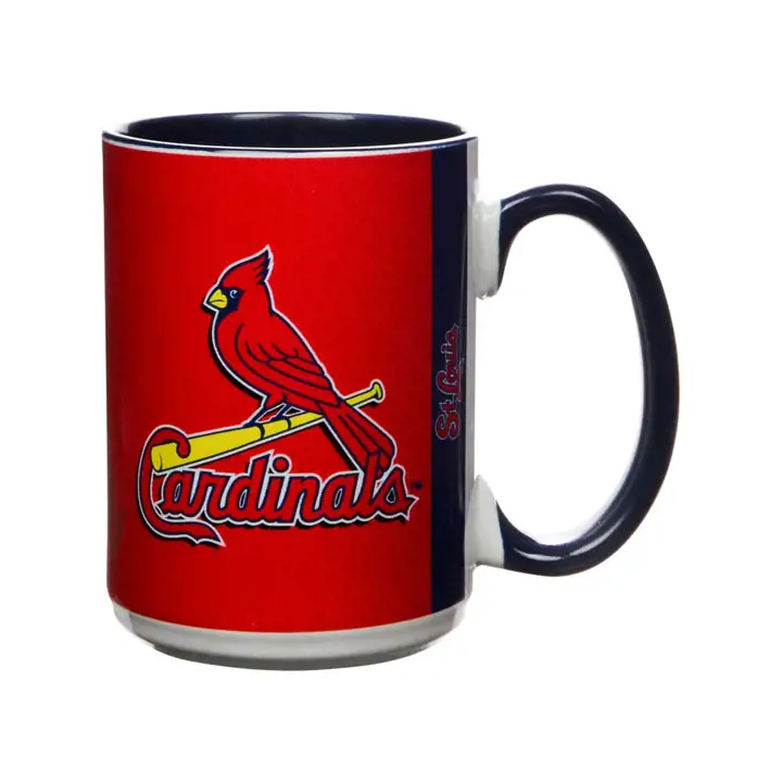 Tasse avec intérieur coloré pour super fan des St. Louis Cardinals – 44 cl MARINE/