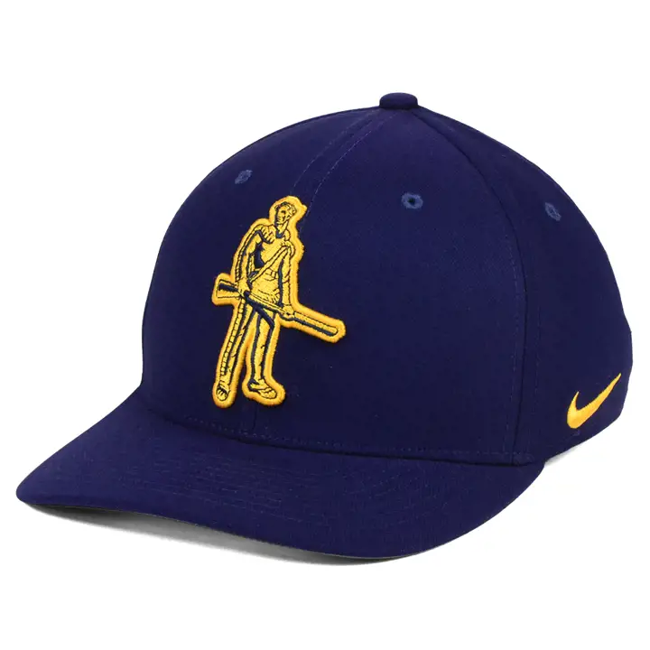 Maillot de basket-ball NCAA classique de l'université de Virginie-Occidentale Mountaineer Swoosh marine
