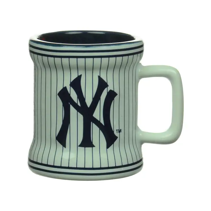 Mini-mug sculpté Yankees - 2oz. Rayé blc/marine