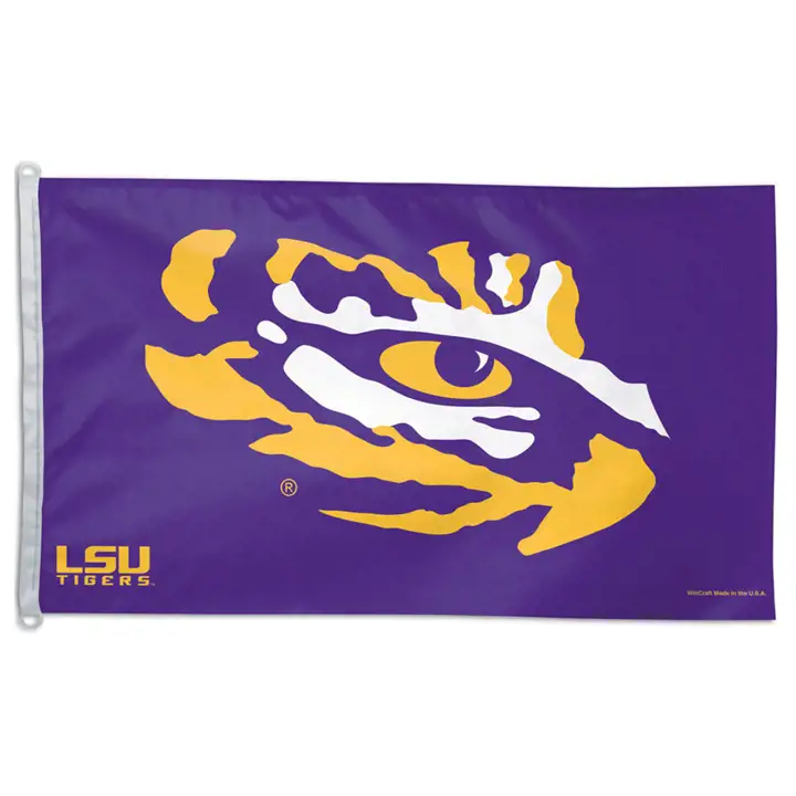 Drapeau de luxe LSU 3x5 pur/gl