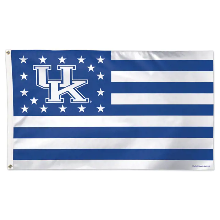 Drapeau de luxe du Kentucky 3x5 étoiles et rayures rbl/wht