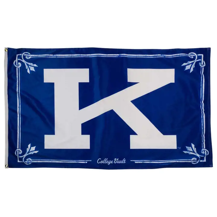 Drapeau de luxe 3x5 Kentucky College Vault rbl/wht