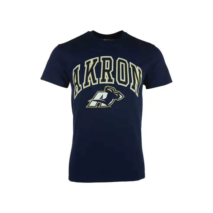 T-shirt marine Akron 2F NCAA à logo, taille moyenne