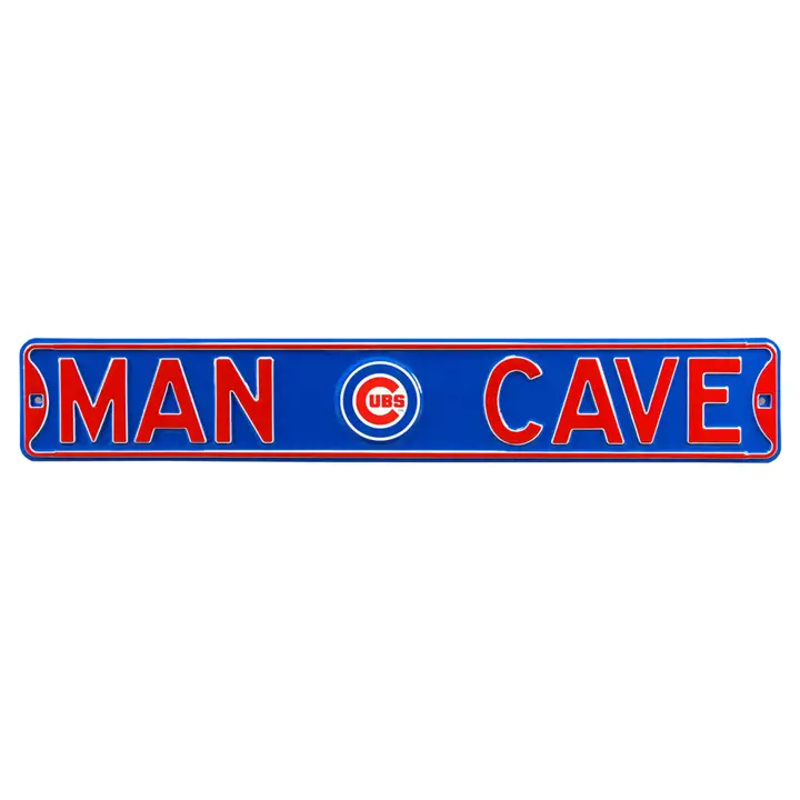 Panneau de signalisation authentique CUBS - Man Cave rbl