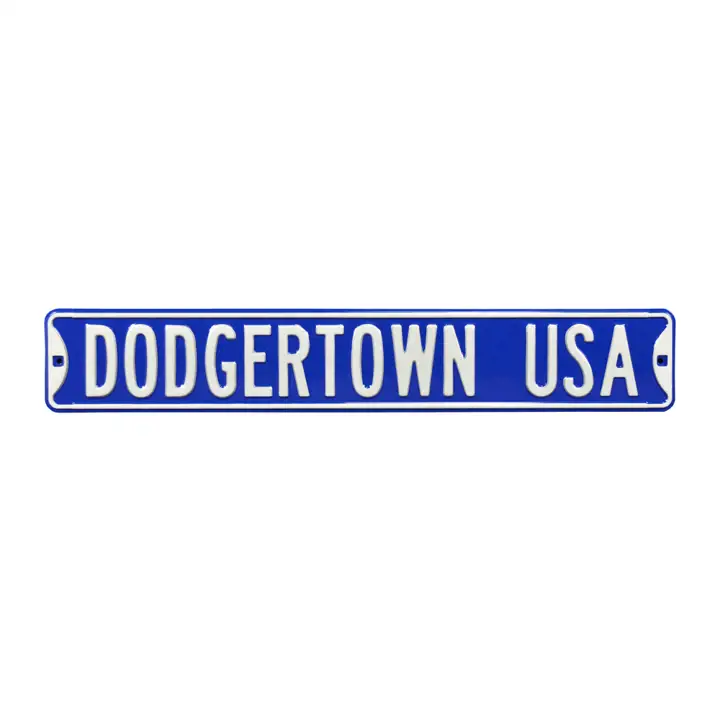 PANNEAU DE RUE DE L'ÉQUIPE DODGERS Pays des Dodgers rbl