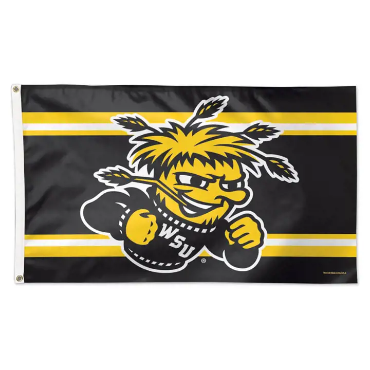 Wichita St DELUXE FLAG 3X5 Wincraft yel/blk