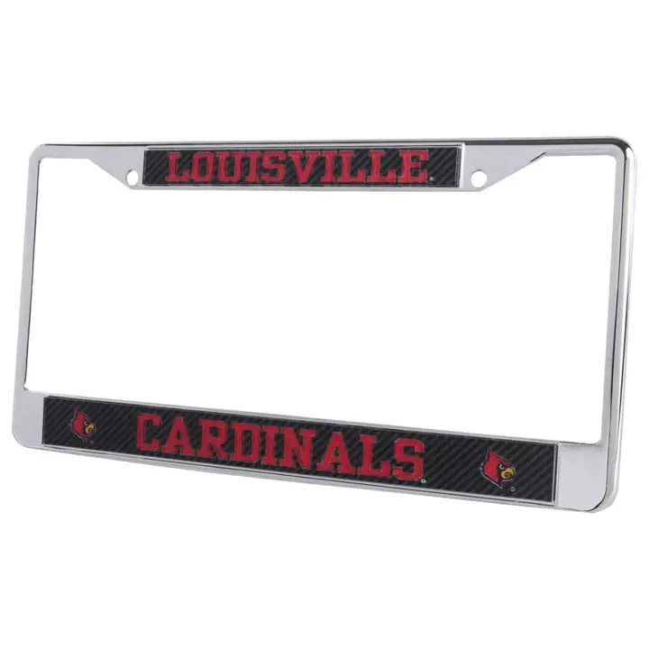 Cadre laser Louisville Cardinals avec logo couleur carbone - S/L CHA