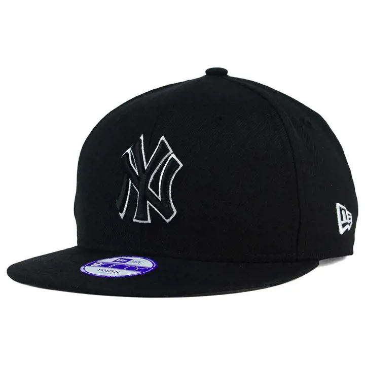 Yankees YTH SNAP noir/blanc