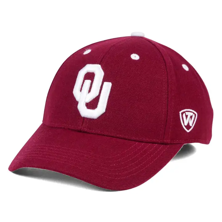 "Oklahoma Mem-Fit Dynasty Ajustée « OU » cramoisi"