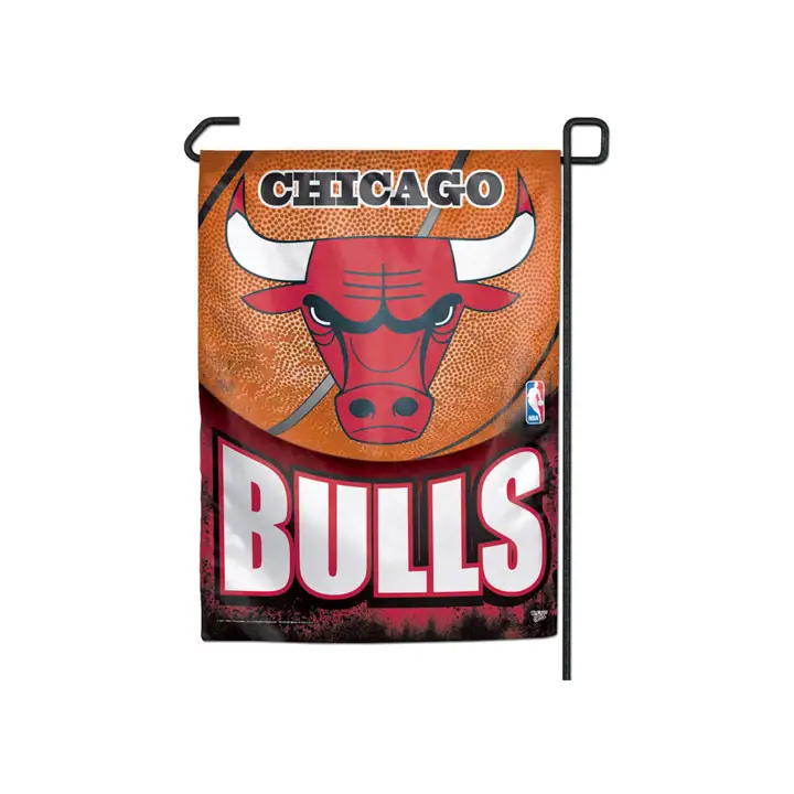 Drapeau de jardin BULLS rouge