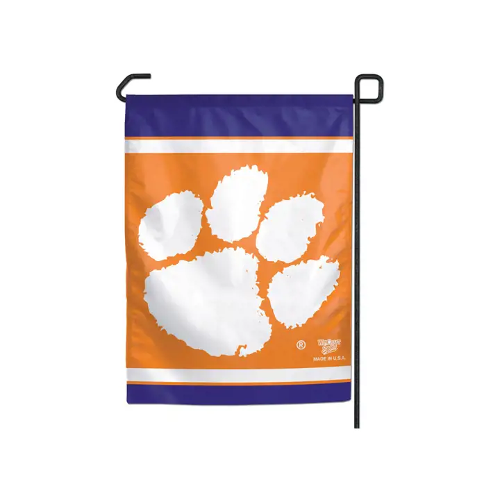 Drapeau de jardin Clemson  org/pur