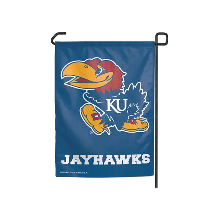 Drapeau de jardin du Kansas bleu