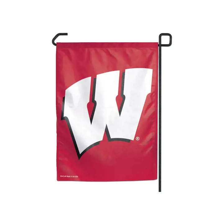 Drapeau de jardin Wisconsin rouge/blanc
